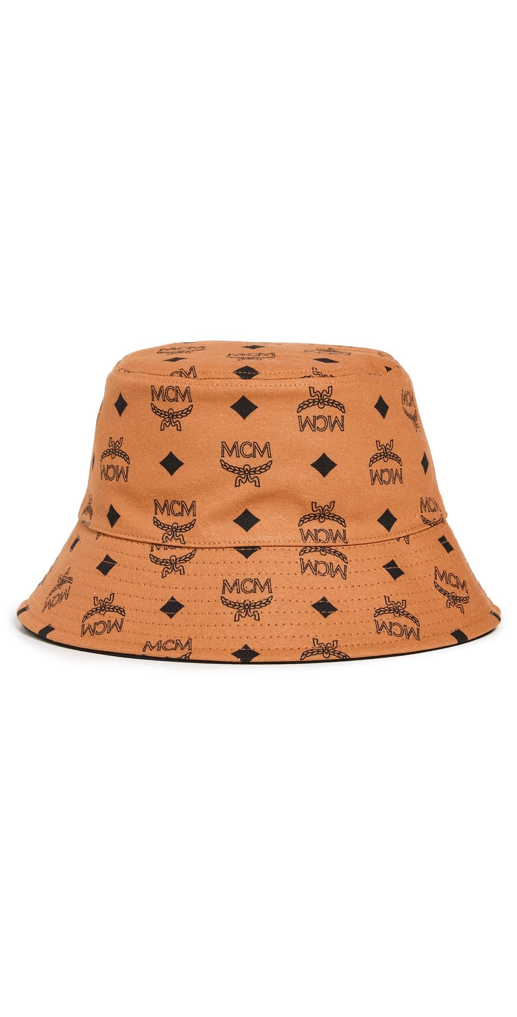 Mcm Bucket Hat In Visetos - Brown - Hats - $68.95 :